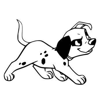 Desenho De Penny dálmata Para Colorir