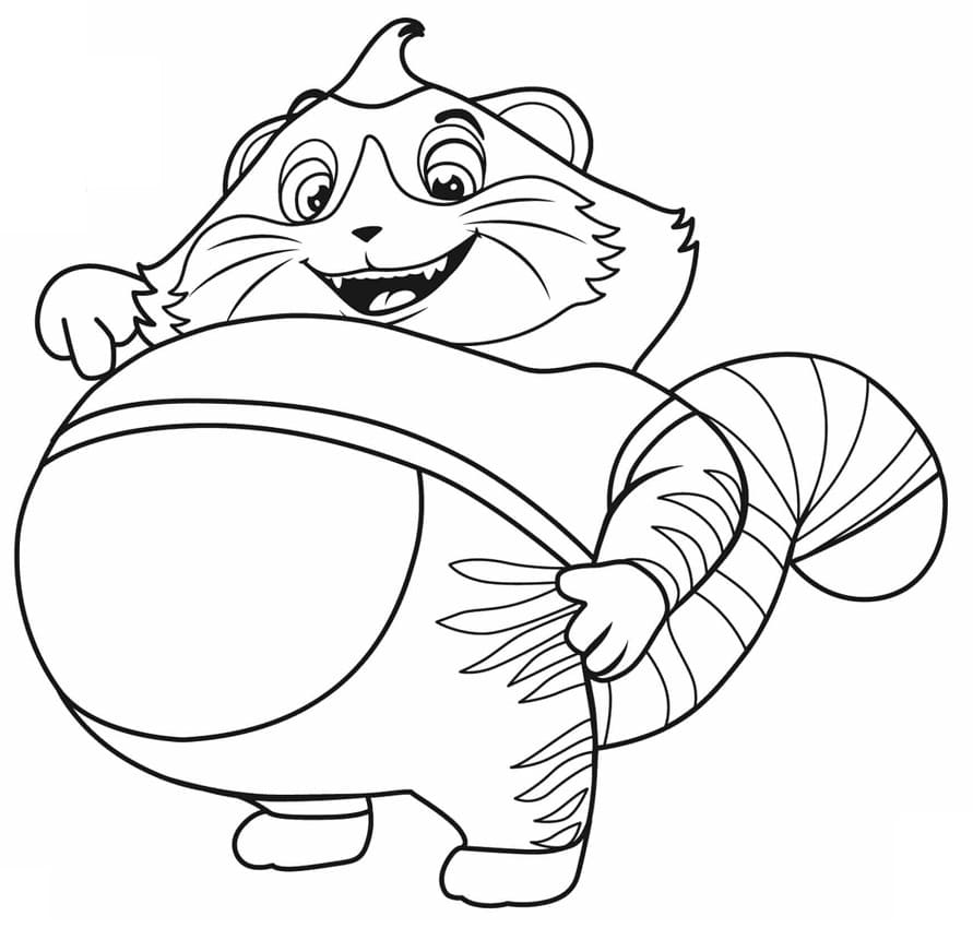 Desenho Meatball de 44 Gatos para Colorir