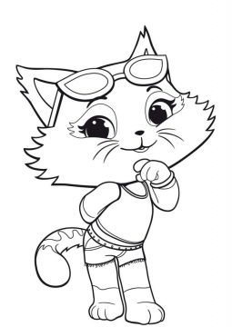 Desenho Milady De 44 Gatos Para Colorir