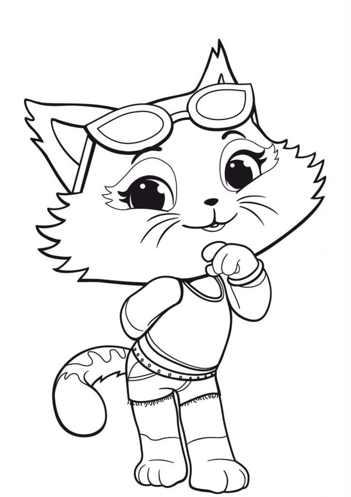 Desenho Milady de 44 Gatos para Colorir