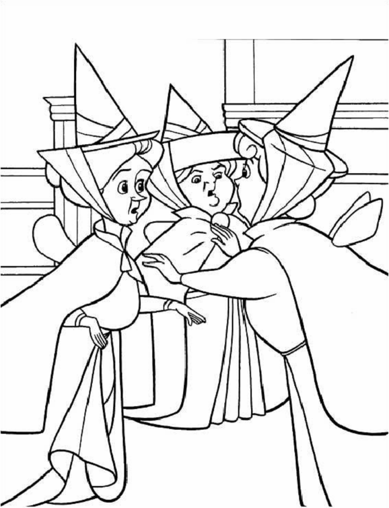 Desenho das Fadas Fauna Flora e Primavera Pdf para Colorir