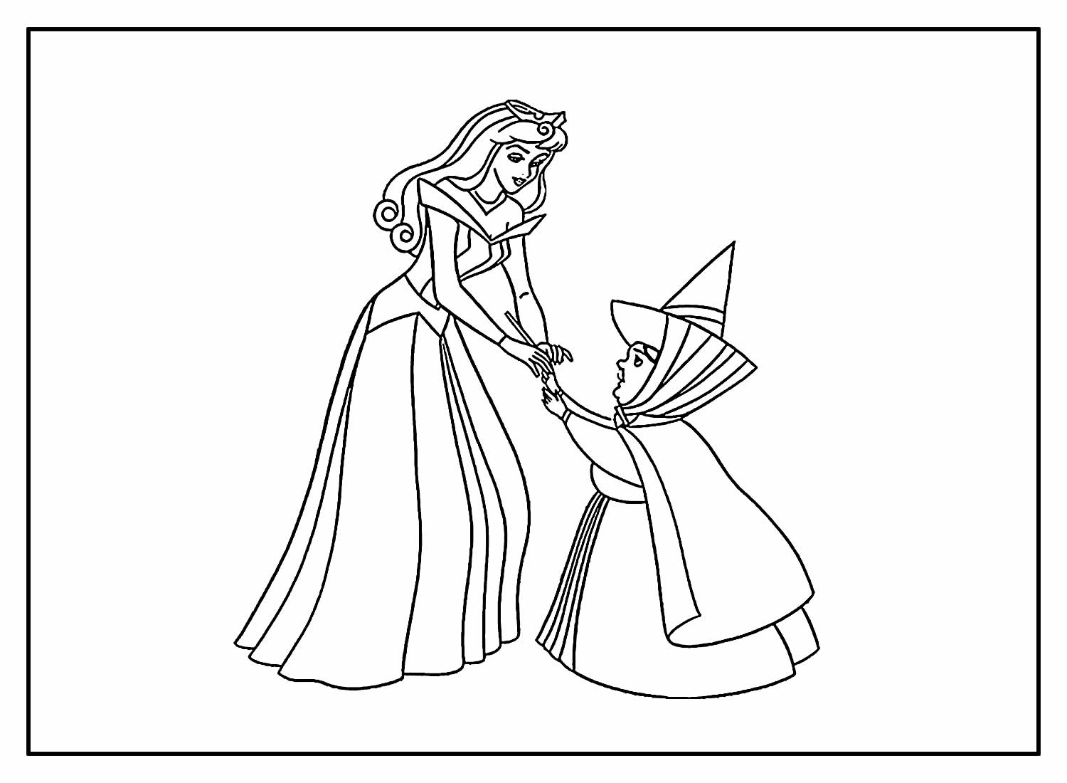 Desenho de a Bela Adormecida Grátis Pdf para Colorir