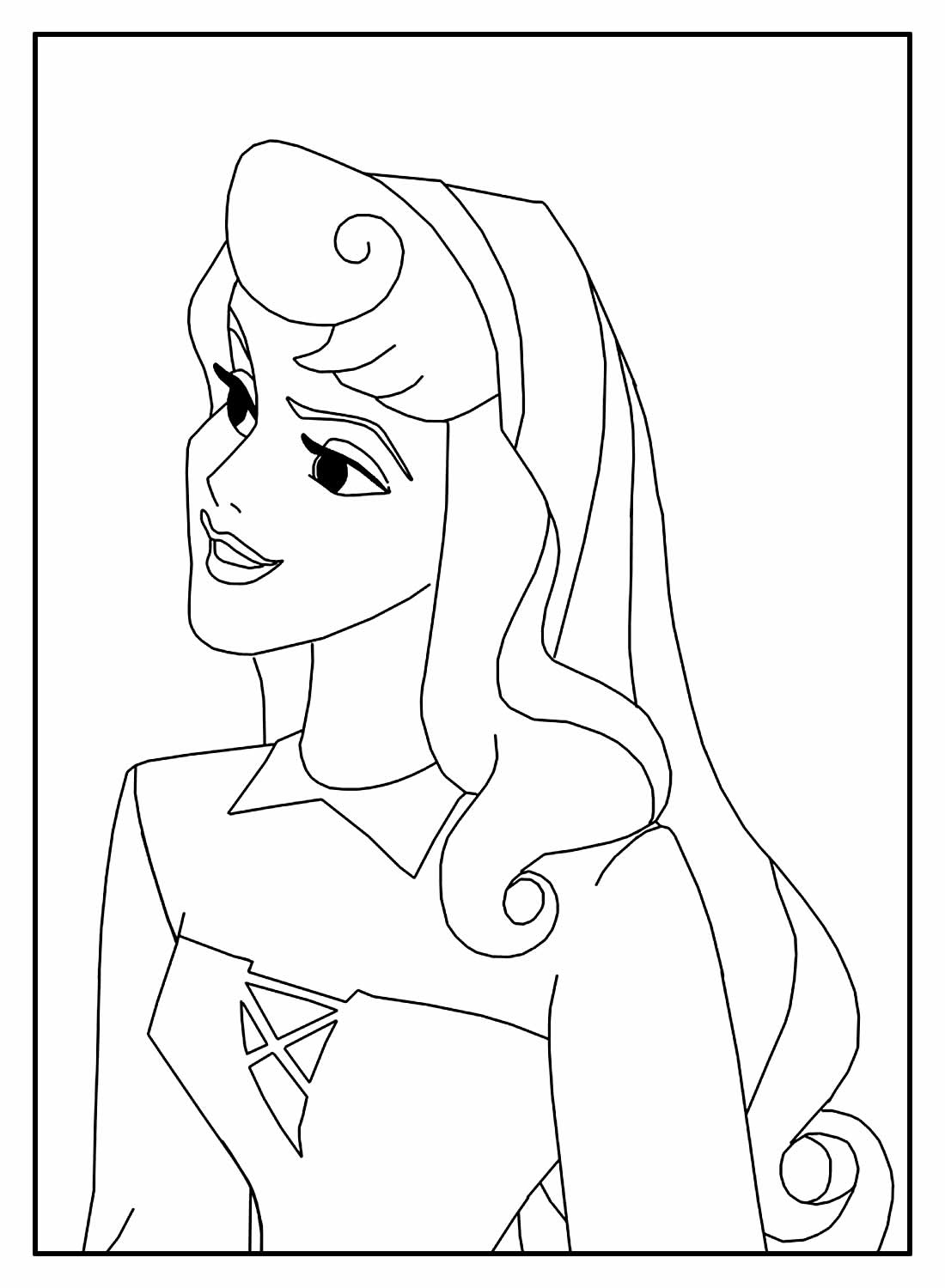 Desenho de a Bela Adormecida para Imprimir Grátis Download