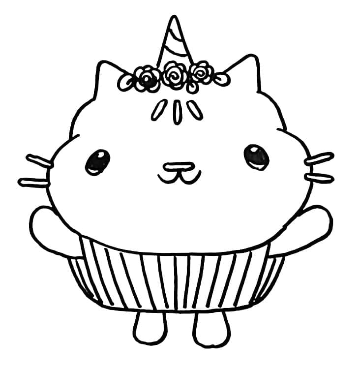 Desenho de Cakey de a Casa Mágica da Gabby para Colorir