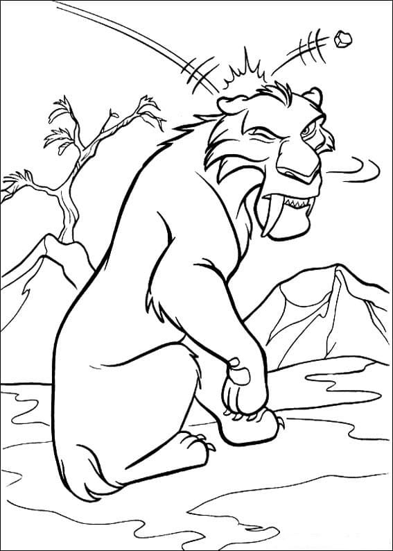 Desenho Diego de a Era do Gelo para Colorir