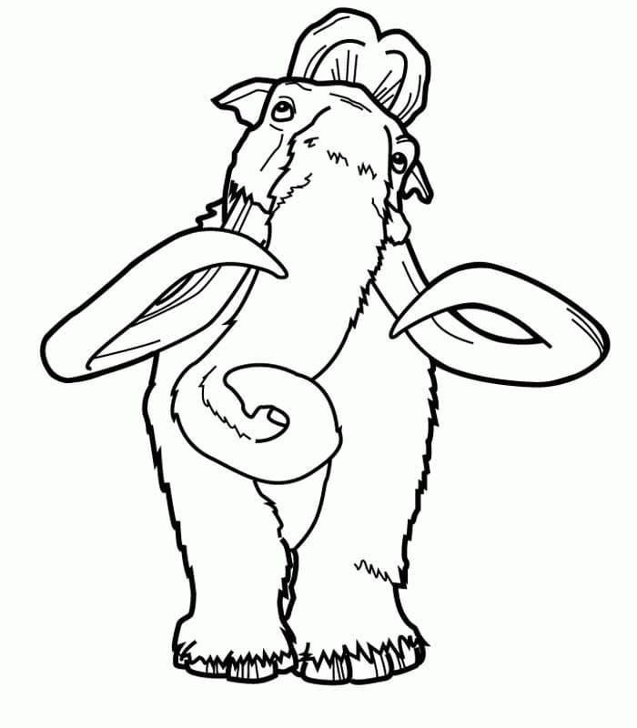 Desenho Manny a Era do Gelo para Colorir