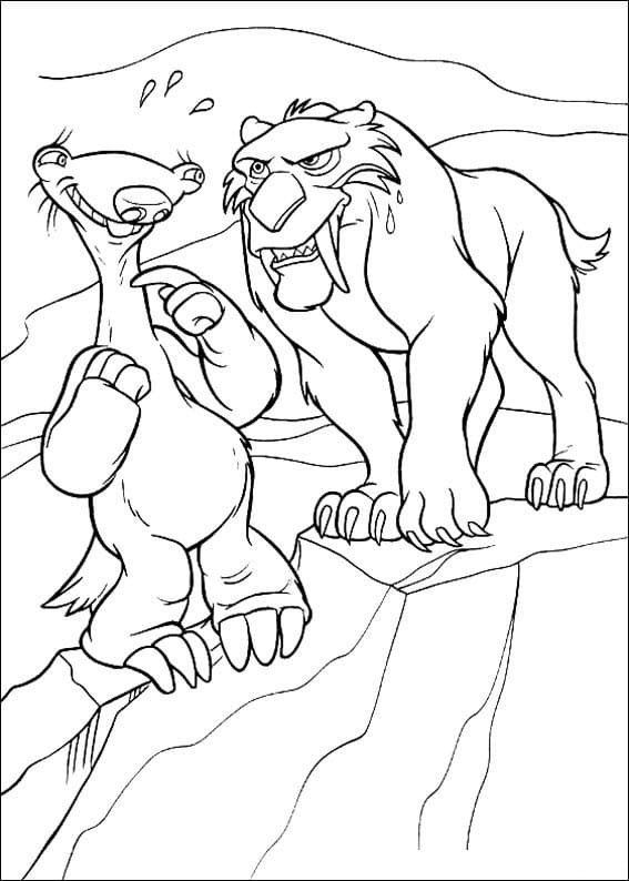 Desenhos de A Era do Gelo para Colorir