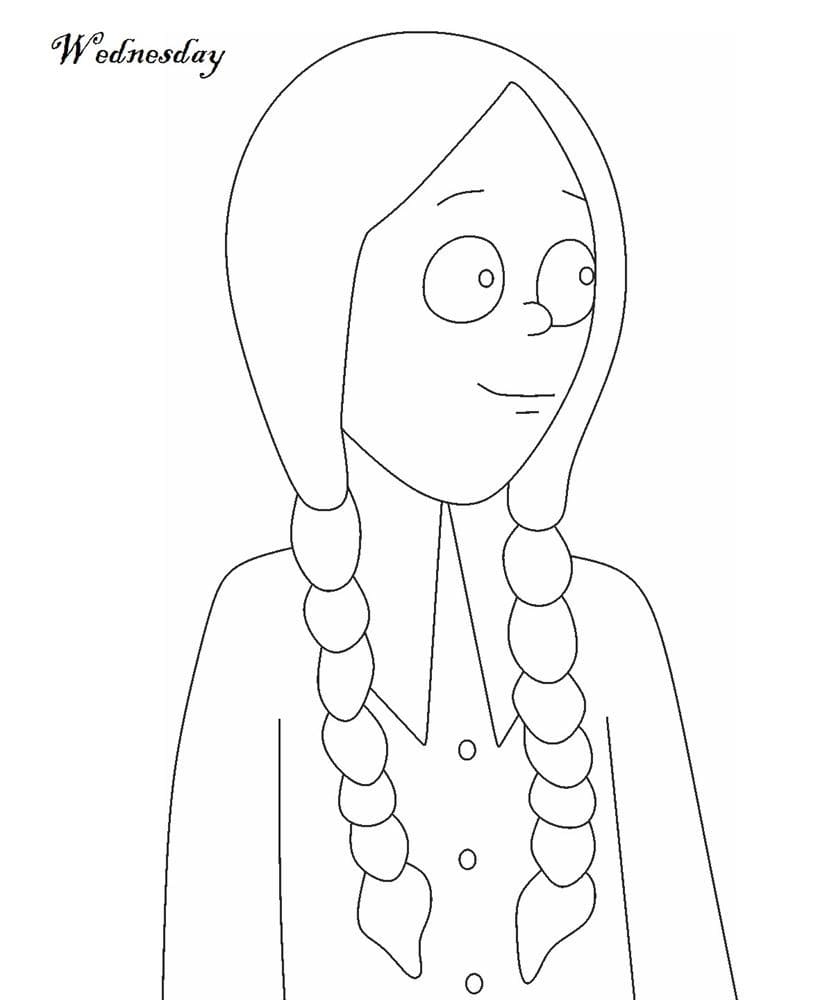 Desenhos de Família Addams para Colorir