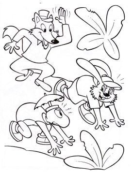 Desenho De Imprimível A Lebre e A Tartaruga Para Colorir Em Pdf