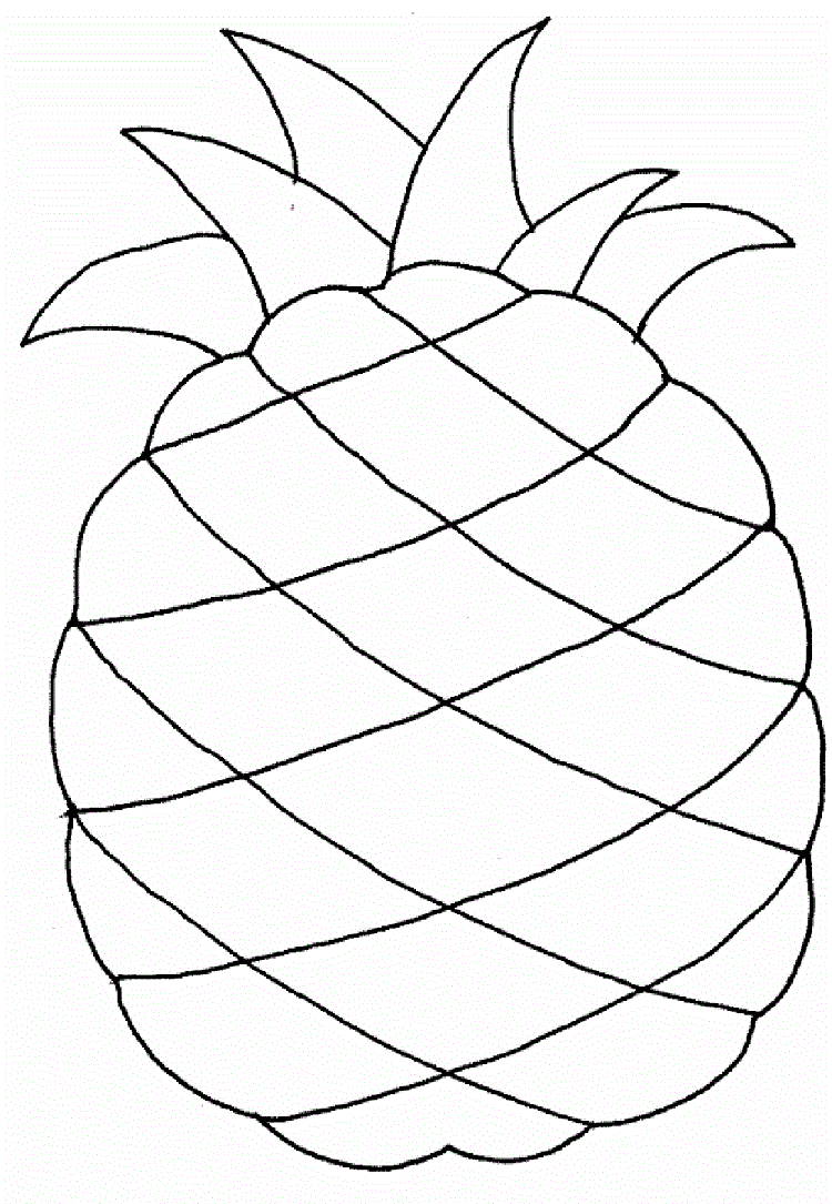 Desenhos de Abacaxi para Colorir