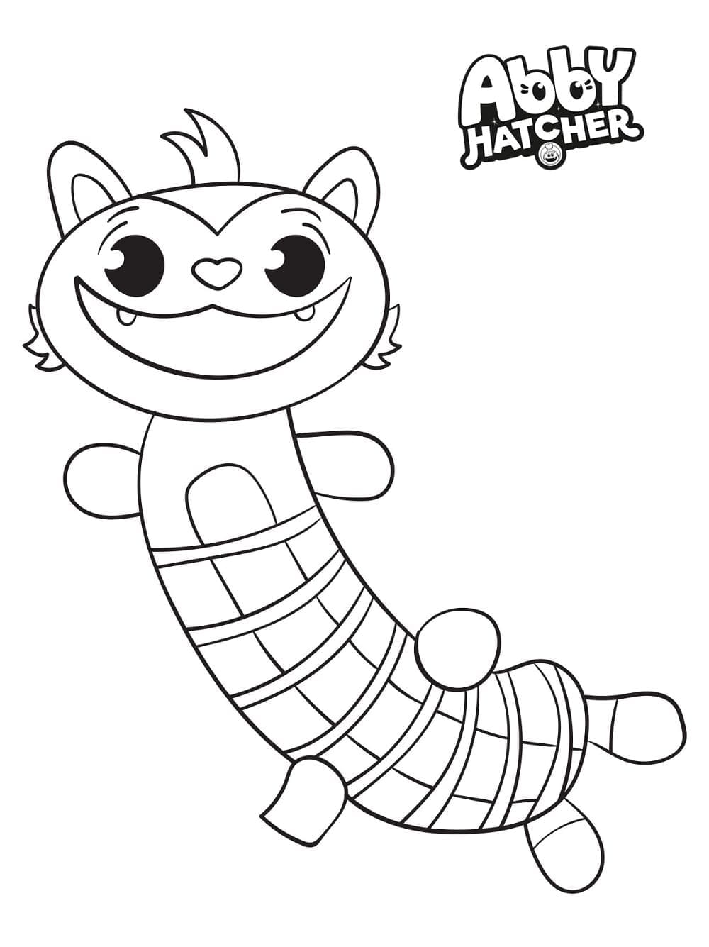Desenho de Mo de Abby Hatcher para Colorir