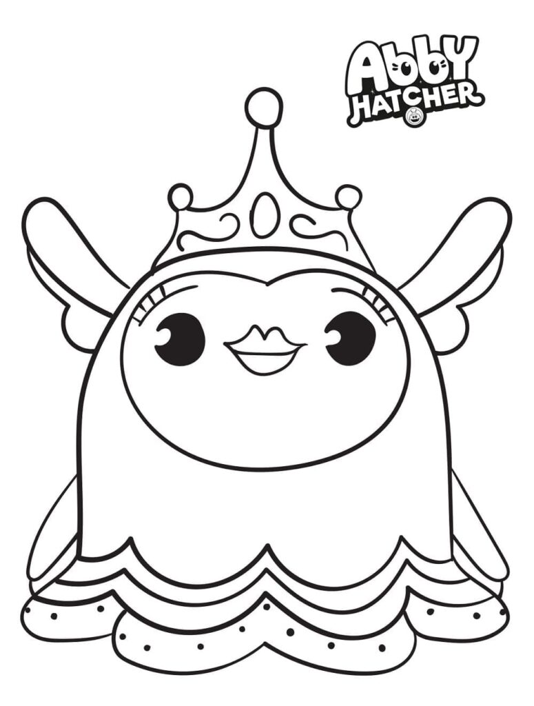 Desenho de Princesa Flug de Abby Hatcher para Colorir