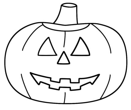 Desenho De abóbora De Halloween Para Colorir Pdf