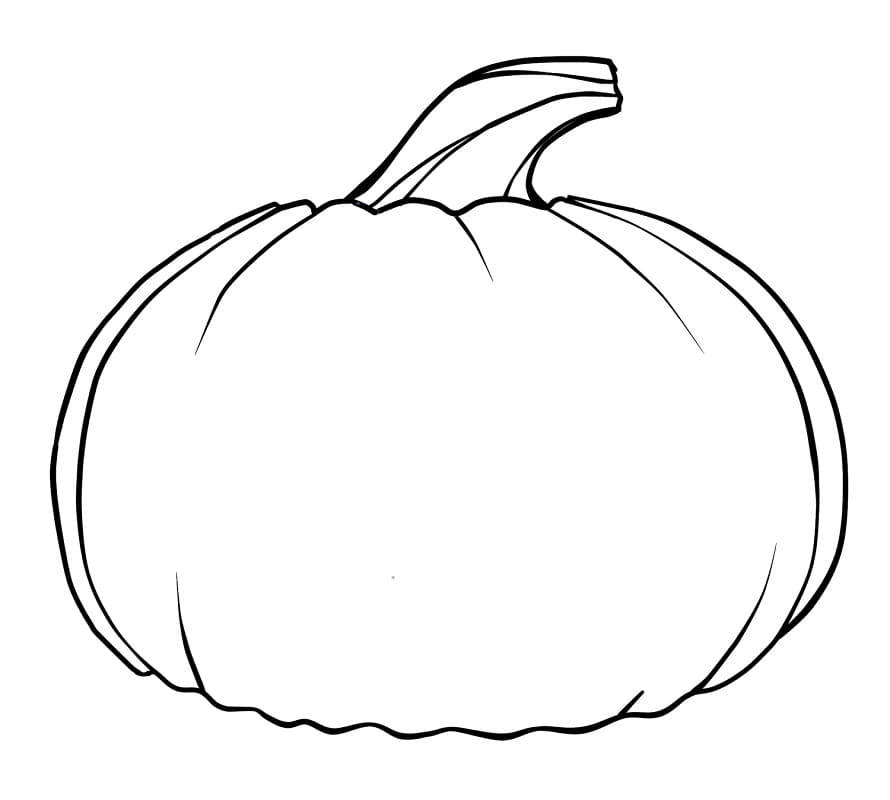 Desenhos de Abóbora para Colorir