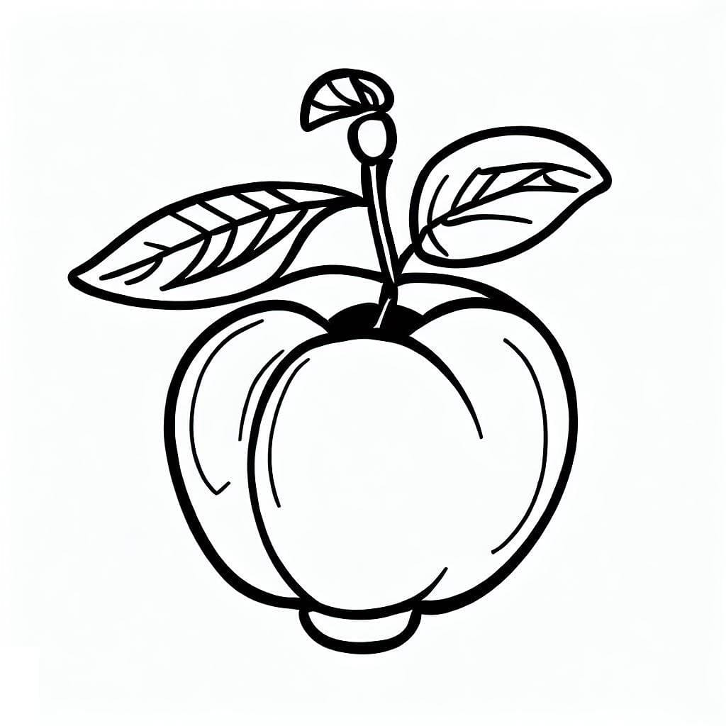 Desenho de Acerola Grátis para Colorir