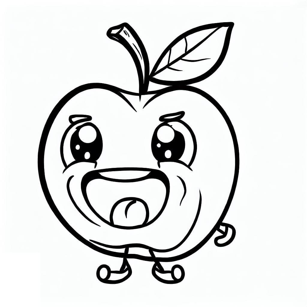 Desenho de Acerola Muito Engracada para Colorir