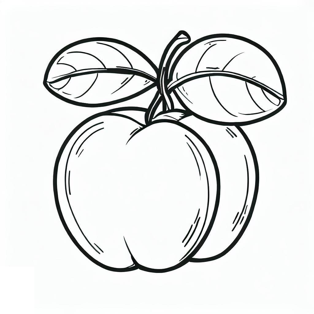 Desenho de Acerola Perfeita para Colorir