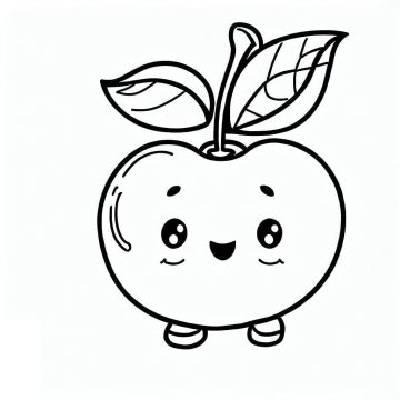 Desenho De adorável Acerola Para Colorir