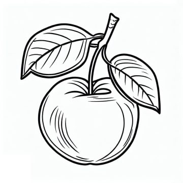 Desenho De Uma Acerola Para Colorir