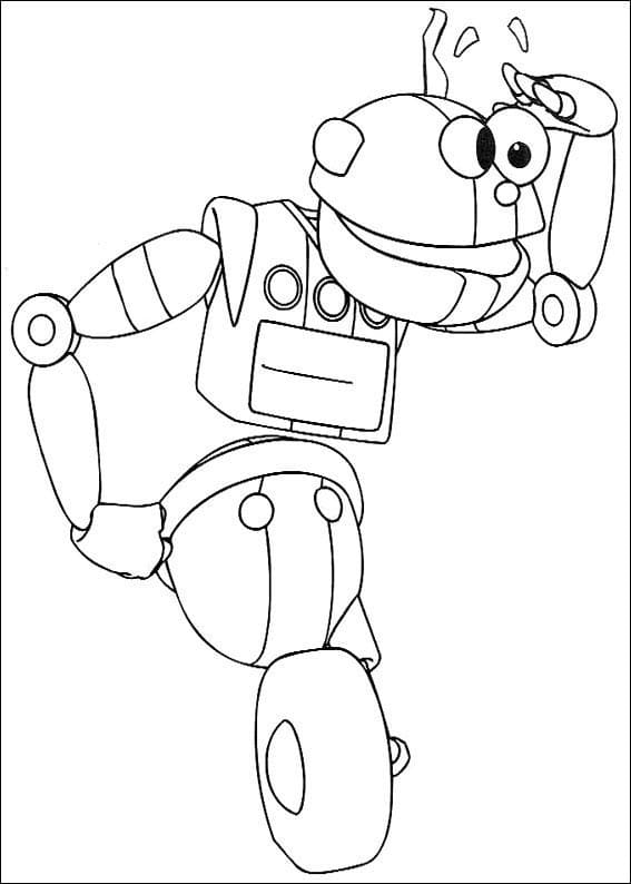 Desenho Adiboo Robô Aventureiro para Colorir