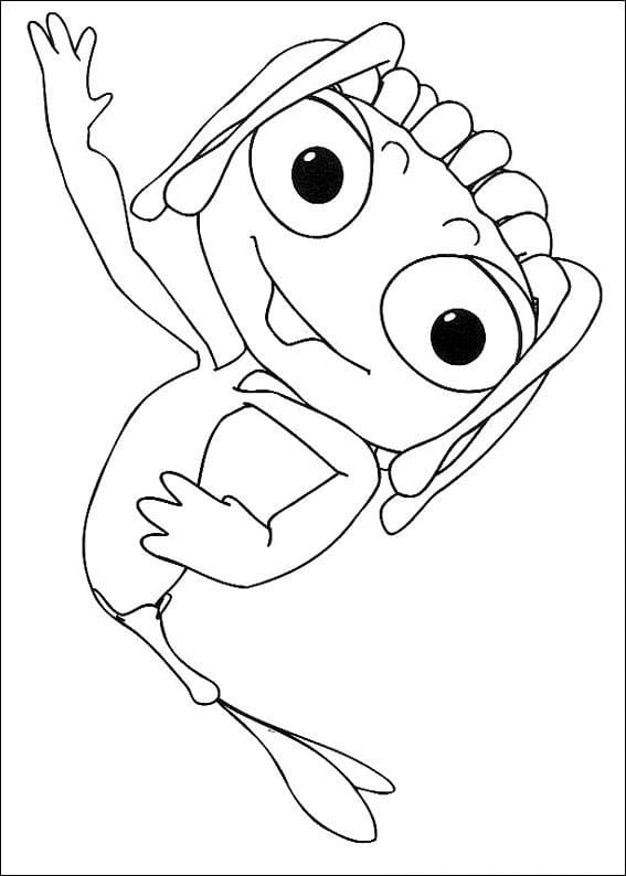 Desenho de Adiboo para Baixar e Pintar com Giz de Cera