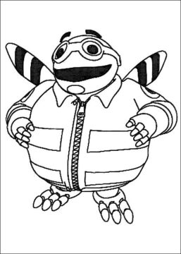 Desenho Imprimível Do Adiboo Para Colorir