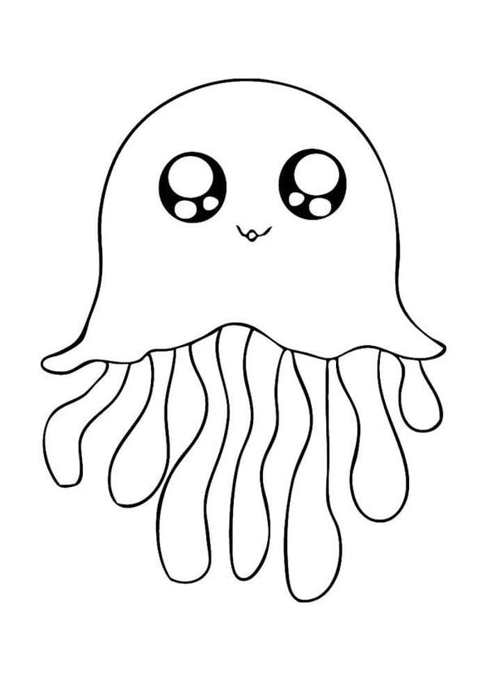 Desenho de Linda Água Viva para Colorir