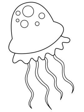 Desenho De Uma água Viva Para Colorir