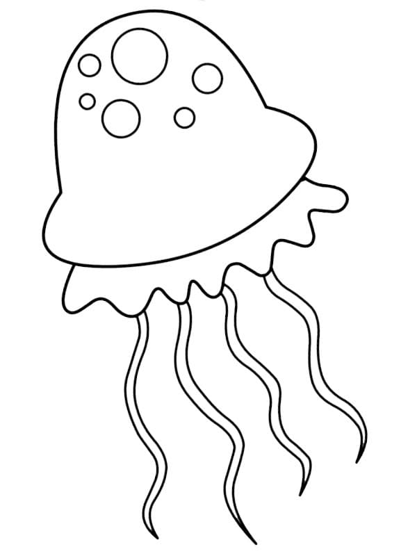 Desenhos de Água-viva para Colorir