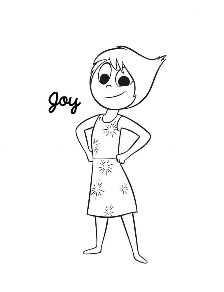 Desenho Alegria de Divertida Mente 4 para Colorir