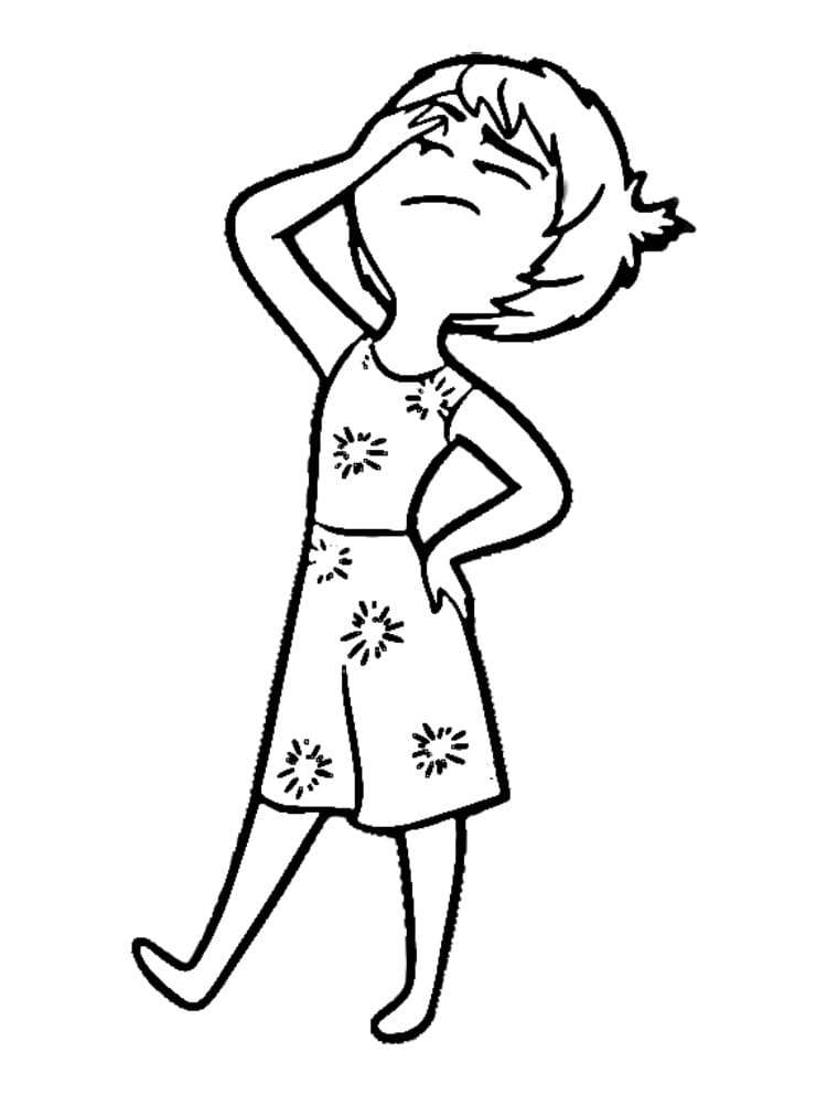 Desenho de Foto de Alegria para Colorir
