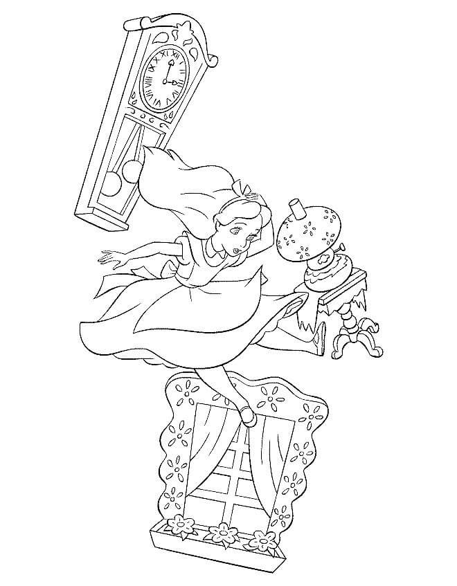 Desenho em Pdf de Alice no País das Maravilhas