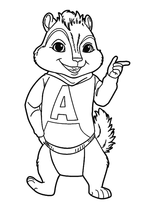Desenho Imprimivel de Alvin Grátis