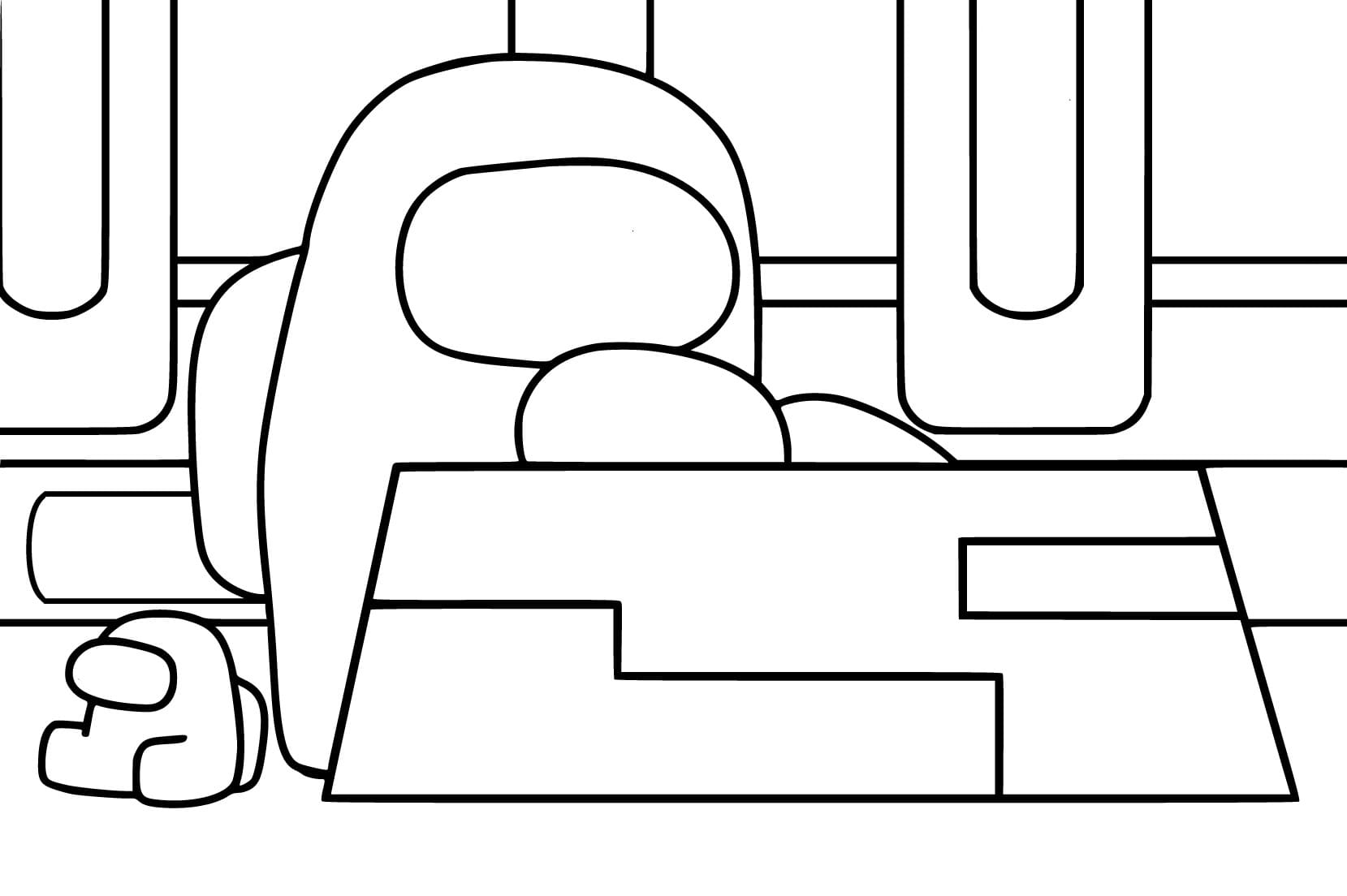 Baixar Imagem do Jogo Among Us para Colorir