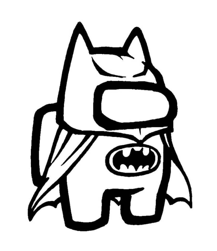 Desenho de Batman Among Us Batman para Colorir
