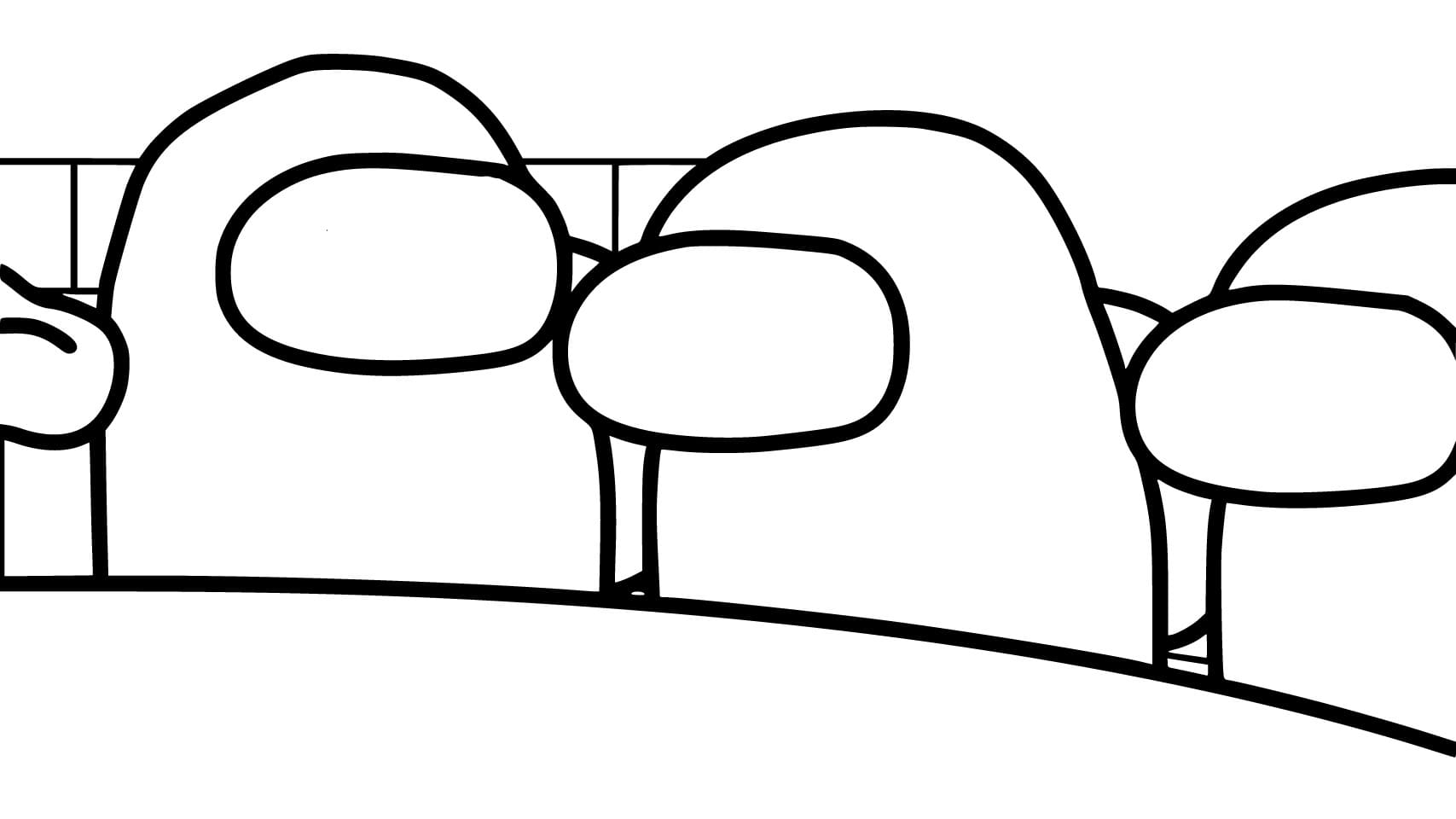 Desenho Gratuito do Among Us para Baixar