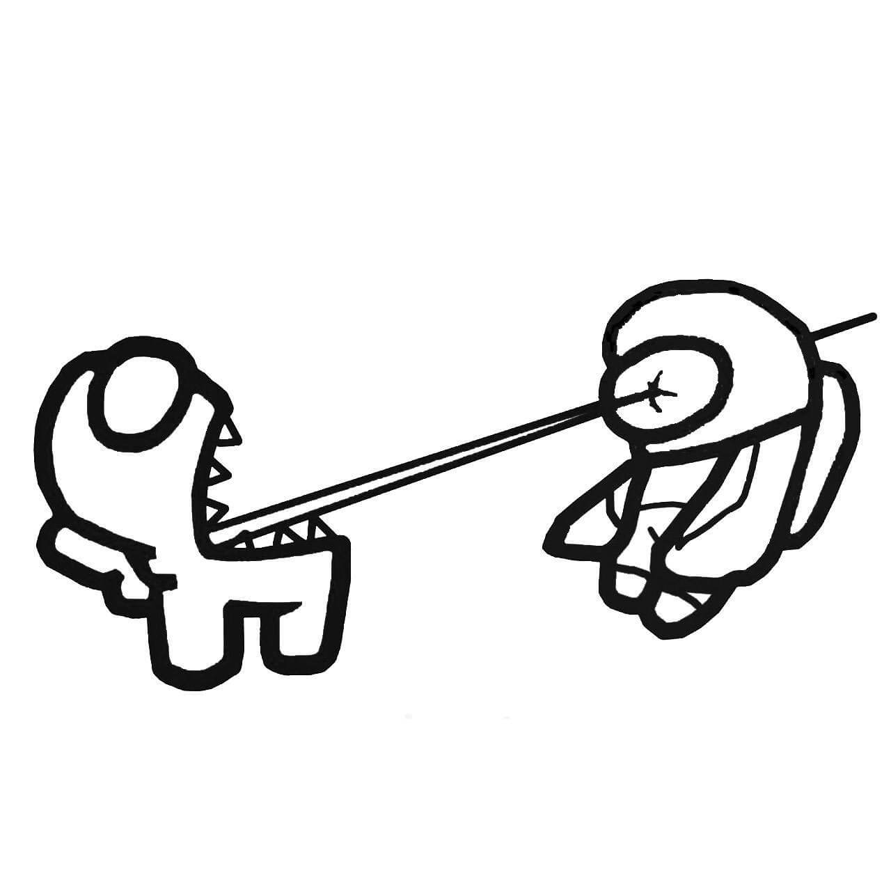 Desenhos de Among Us para Colorir