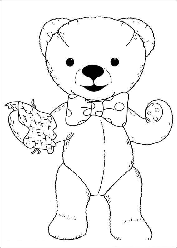 Desenho Teddy de Andy Pandy para Colorir