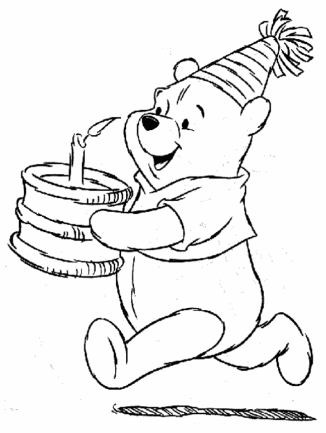 Desenhos de Aniversário para Colorir