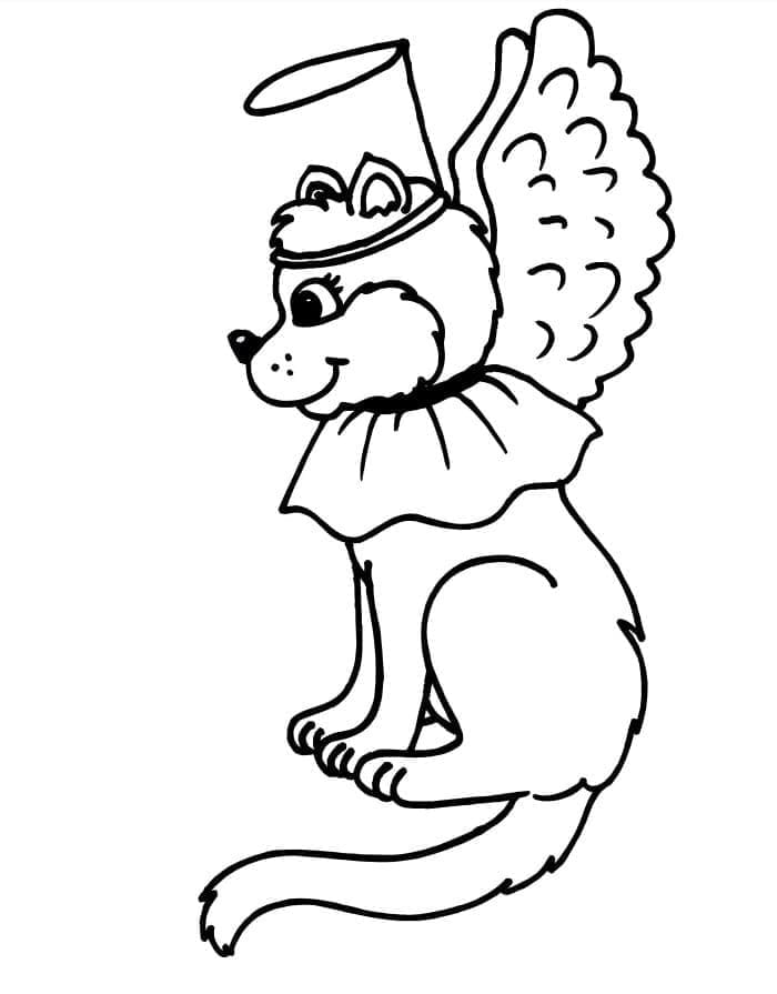 Desenho de Anjo Imprimivel para Crianças para Colorir