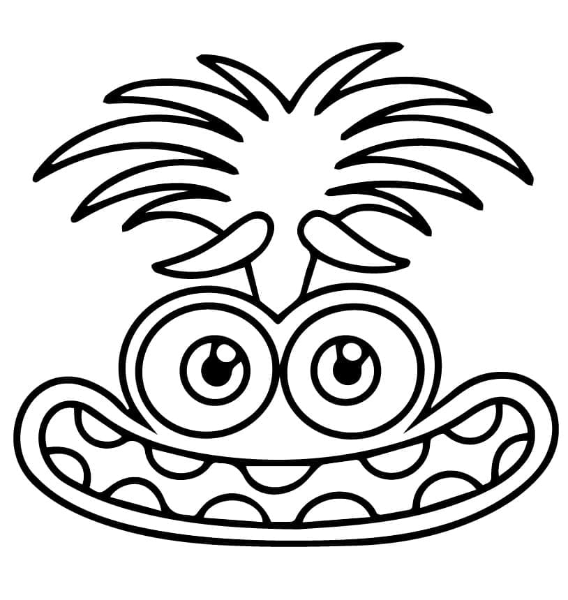 Desenho de Ansiedade de Disney Pixar para Colorir