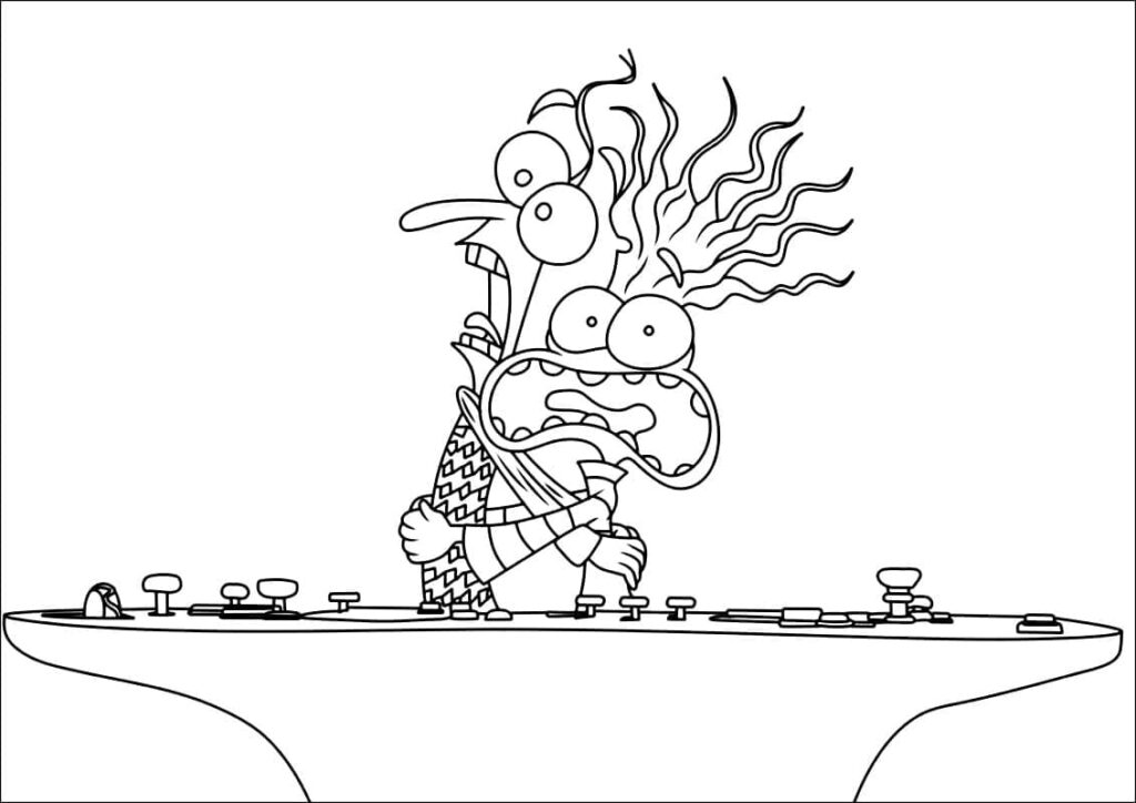Desenho de Medo e Ansiedade para Colorir
