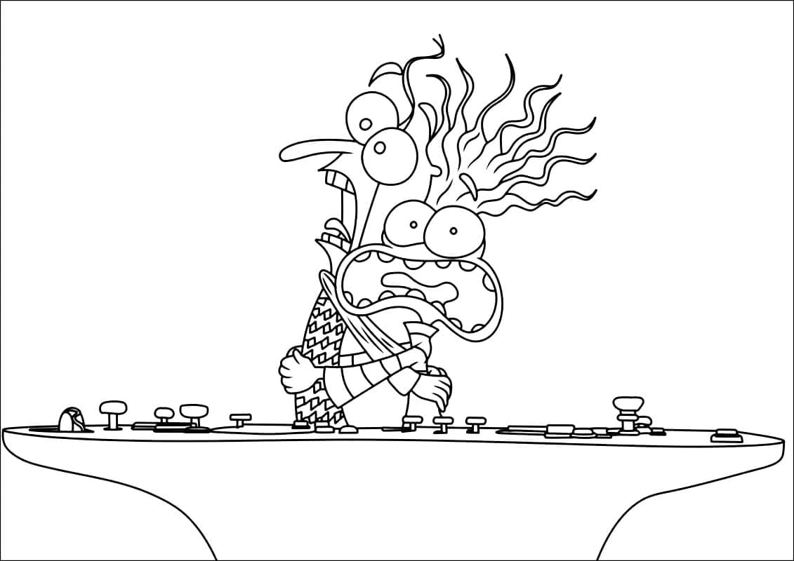 Desenho de Medo e Ansiedade para Colorir