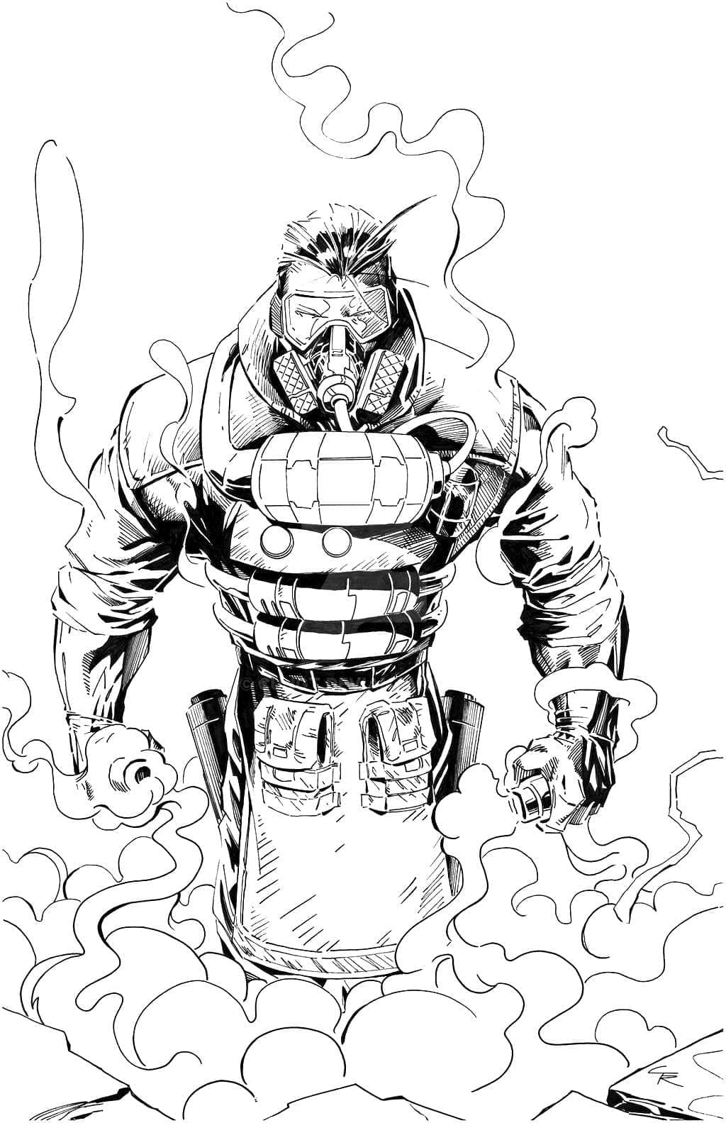 Desenho com Muitos Detalhes de Apex Legends para Colorir