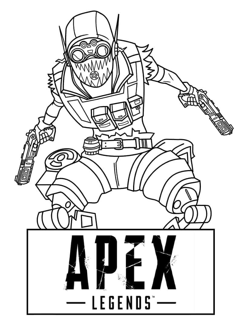 Desenho de Apex Legends Octane para Colorir