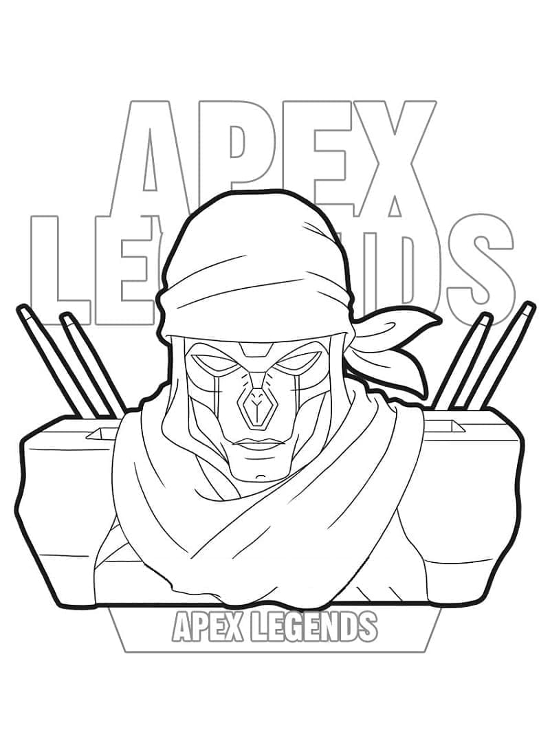 Desenho de Apex Legends Revenant para Colorir