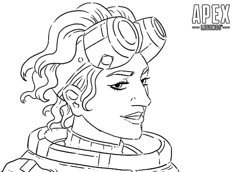 Desenho de Horizon Apex Legends para Colorir