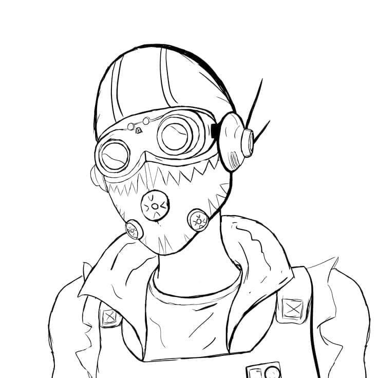 Desenho de Octane de Apex Legends para Colorir