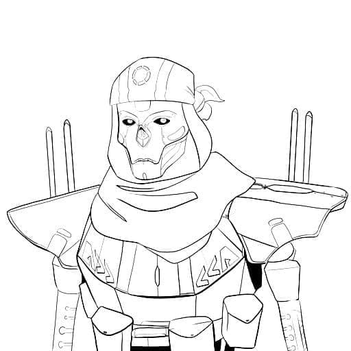 Desenho de Revenant Apex Legends para Colorir