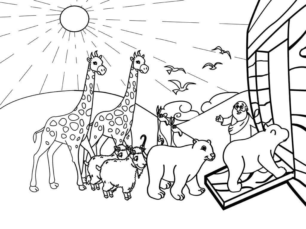 Desenho da Arca de Noé em Pdf Grátis